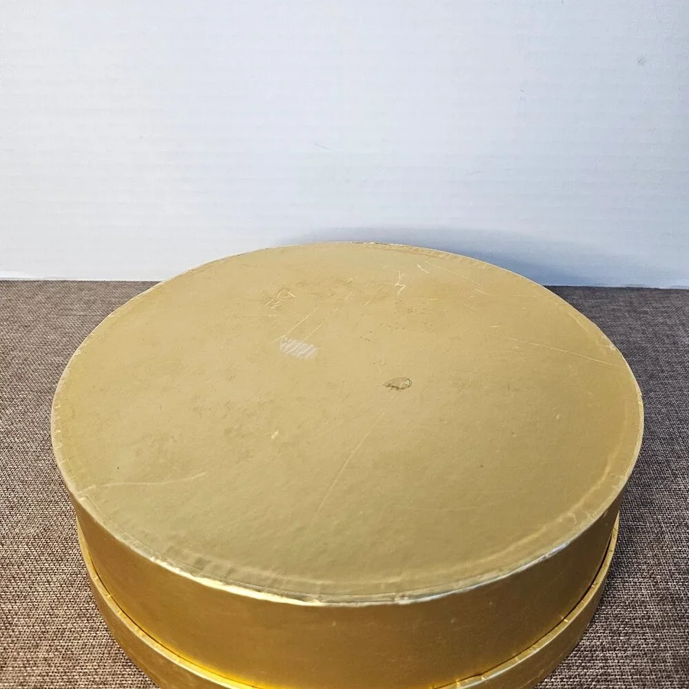 Restoration Hardware Dining Set of 4 Gold Holiday Plates 8.25